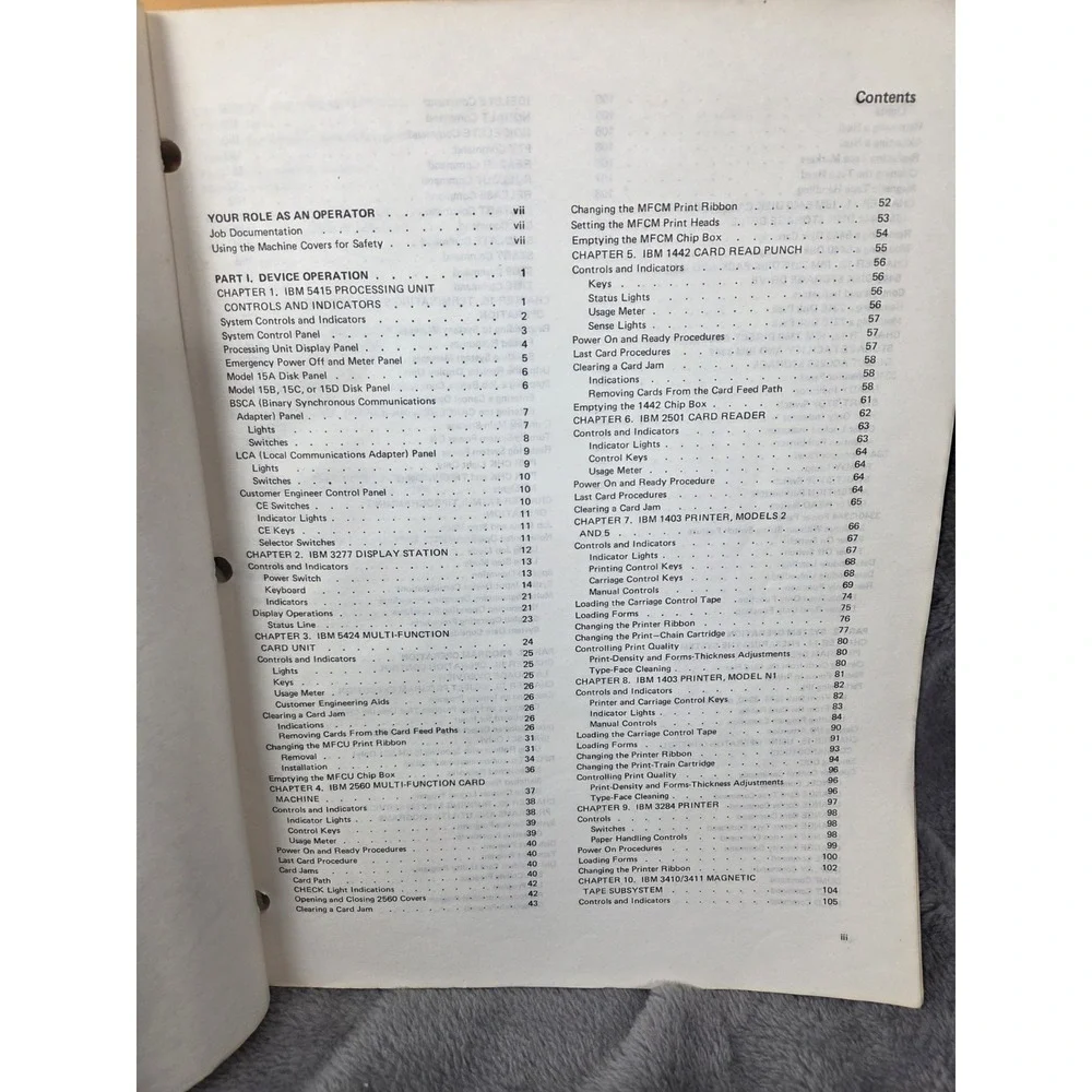 IBM System 3 Model 15 Operator's Guide 3rd Edition 1976